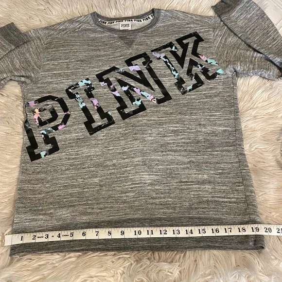 PINK | Sweatshirt | Small | Gray - Picture 5 of 10
